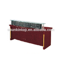 Glass reception desk for office used, Foshan office furniture manufacturer (T4831)